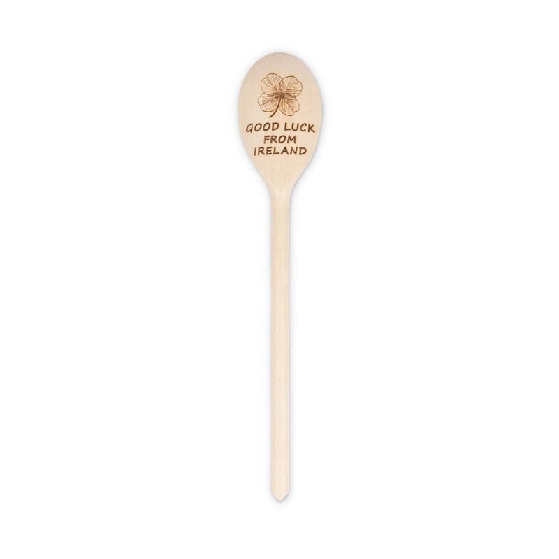 Unique Oak Authentic Irish Luck Blessing Handmade Wooden Spoon